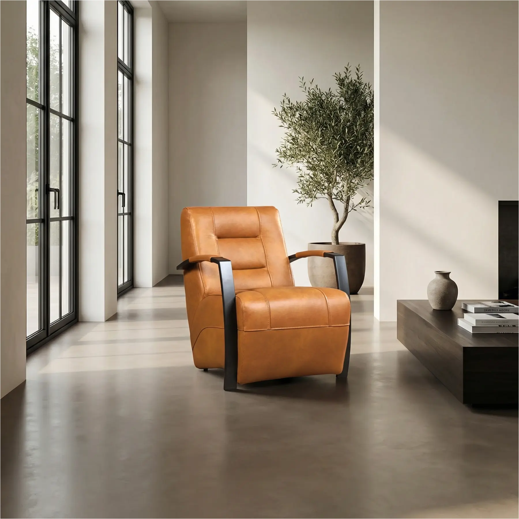 afbeelding van Leren fauteuil Magnificent - Granada Sahara (cognac)