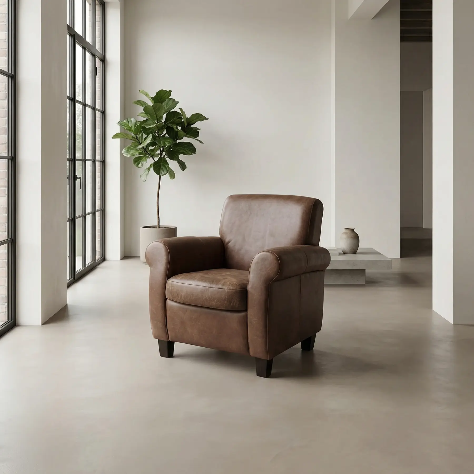 afbeelding van Leren fauteuil Perfection