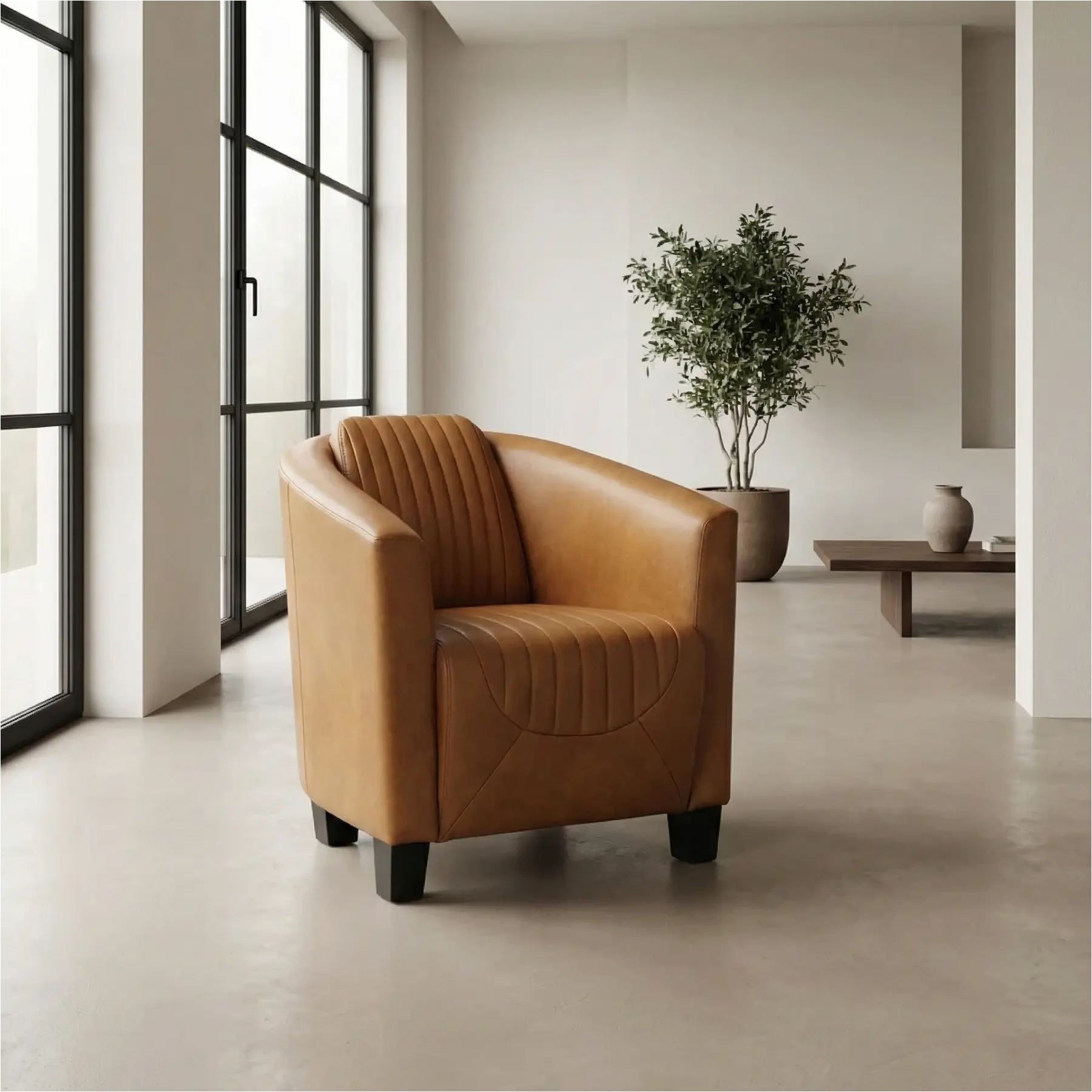 afbeelding van Leren fauteuil Press Special