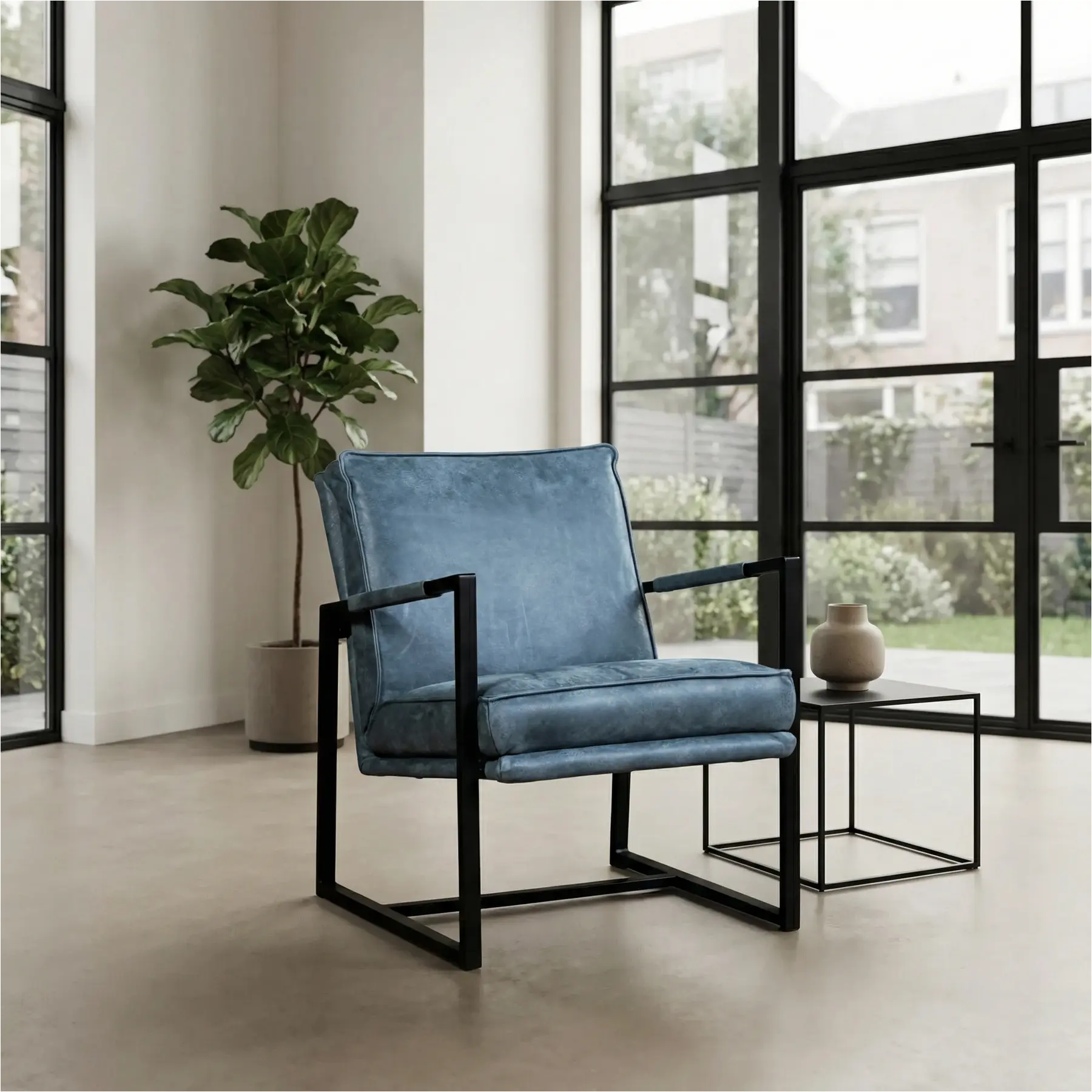 afbeelding van Leren fauteuil Secret