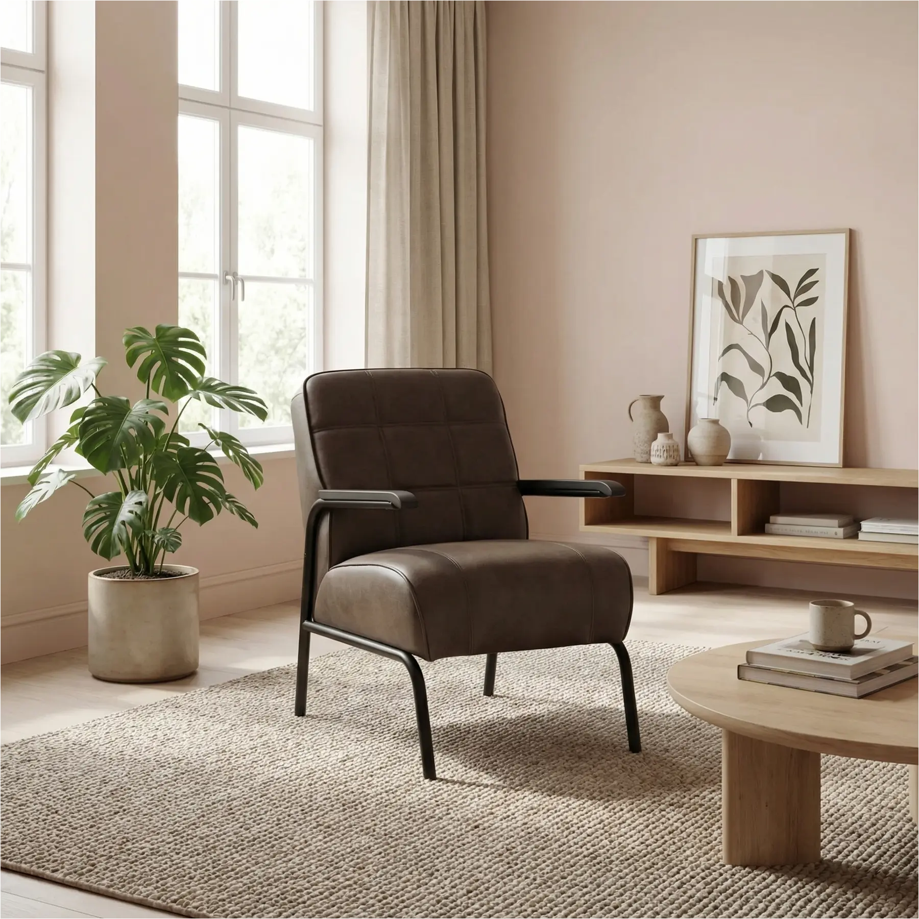 afbeelding van Leren fauteuil Ahead