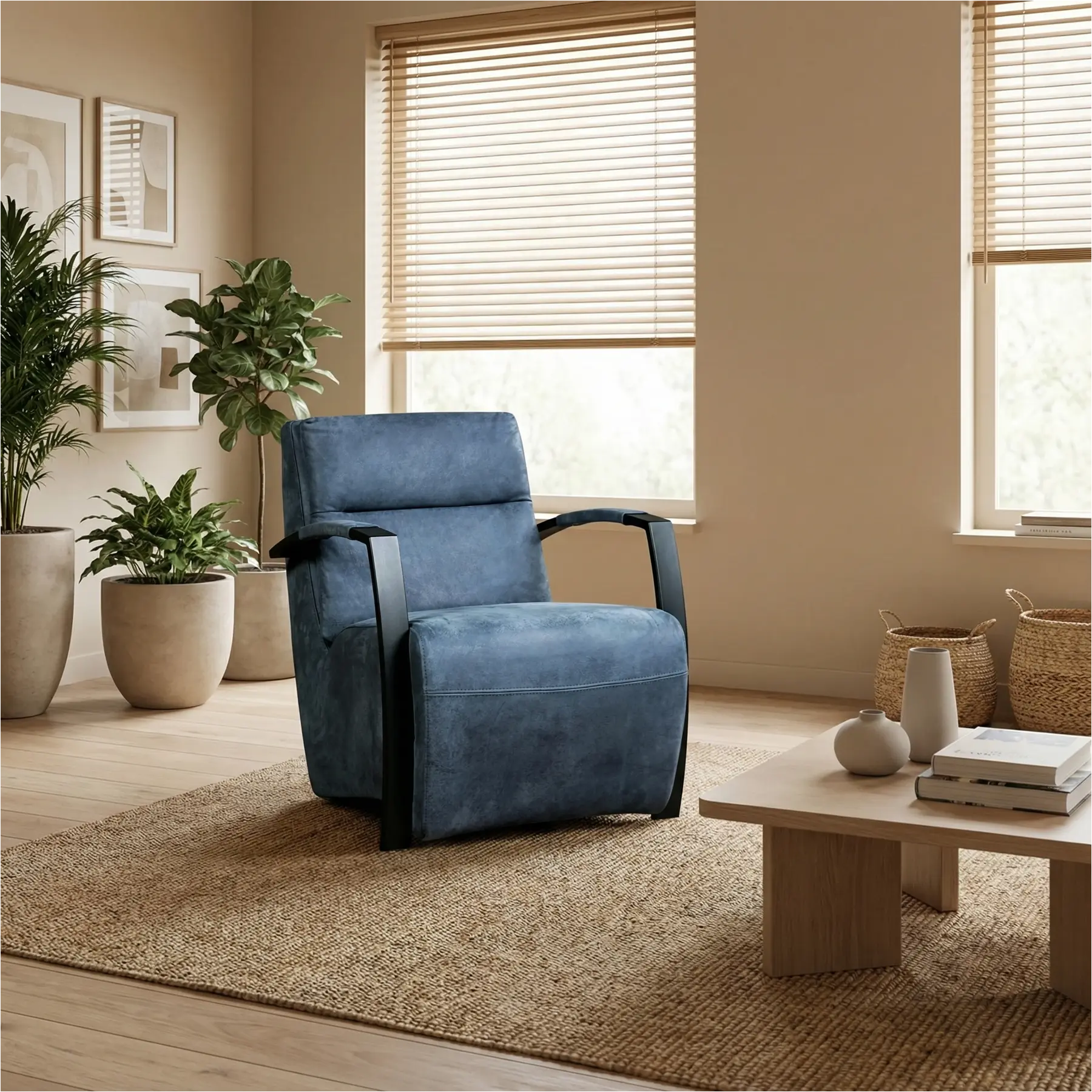 afbeelding van Leren fauteuil Arrival