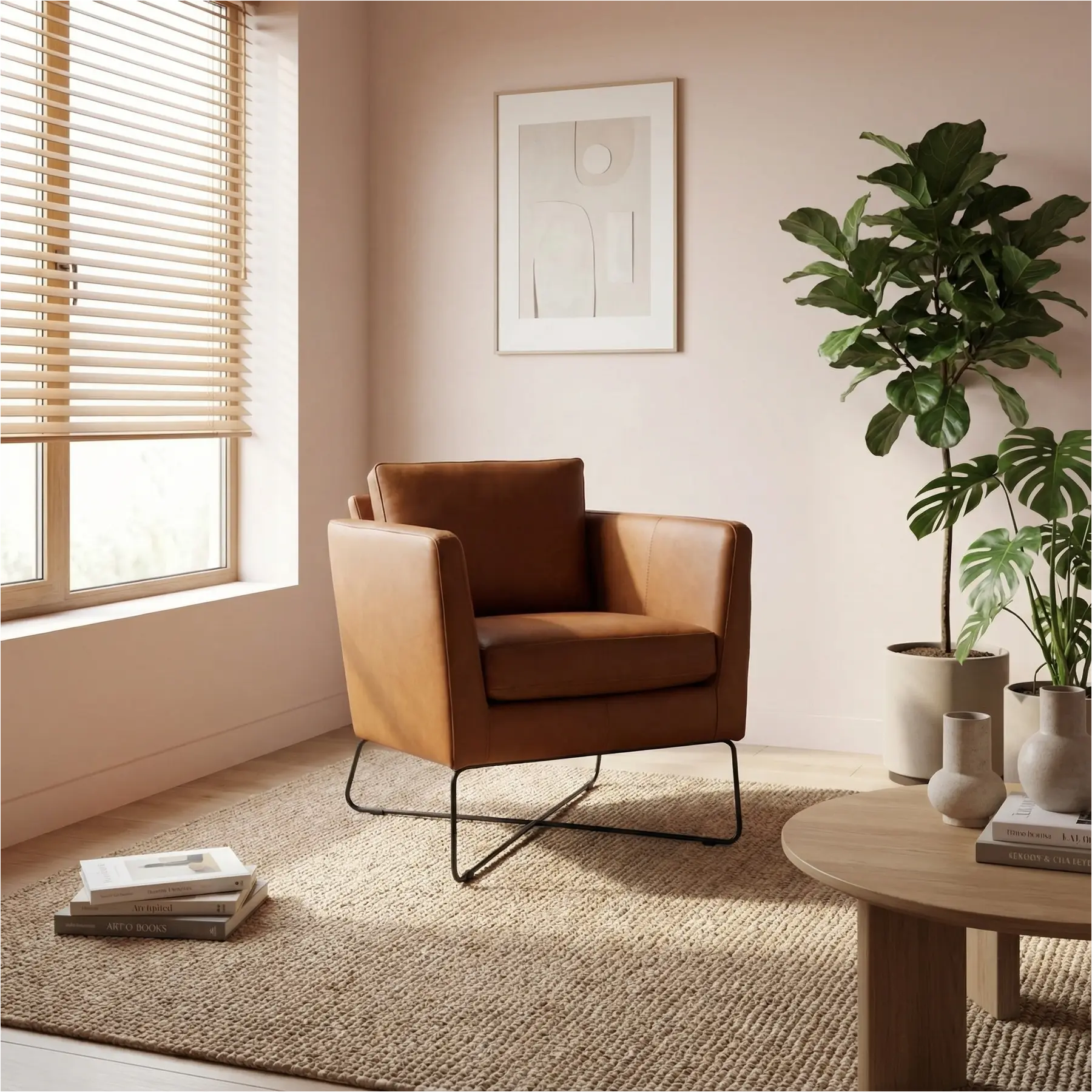 afbeelding van Leren fauteuil Crossover - Rancho Cognac (cognac)