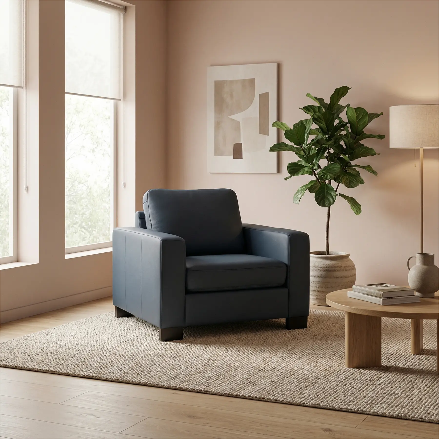 afbeelding van Leren fauteuil Energy