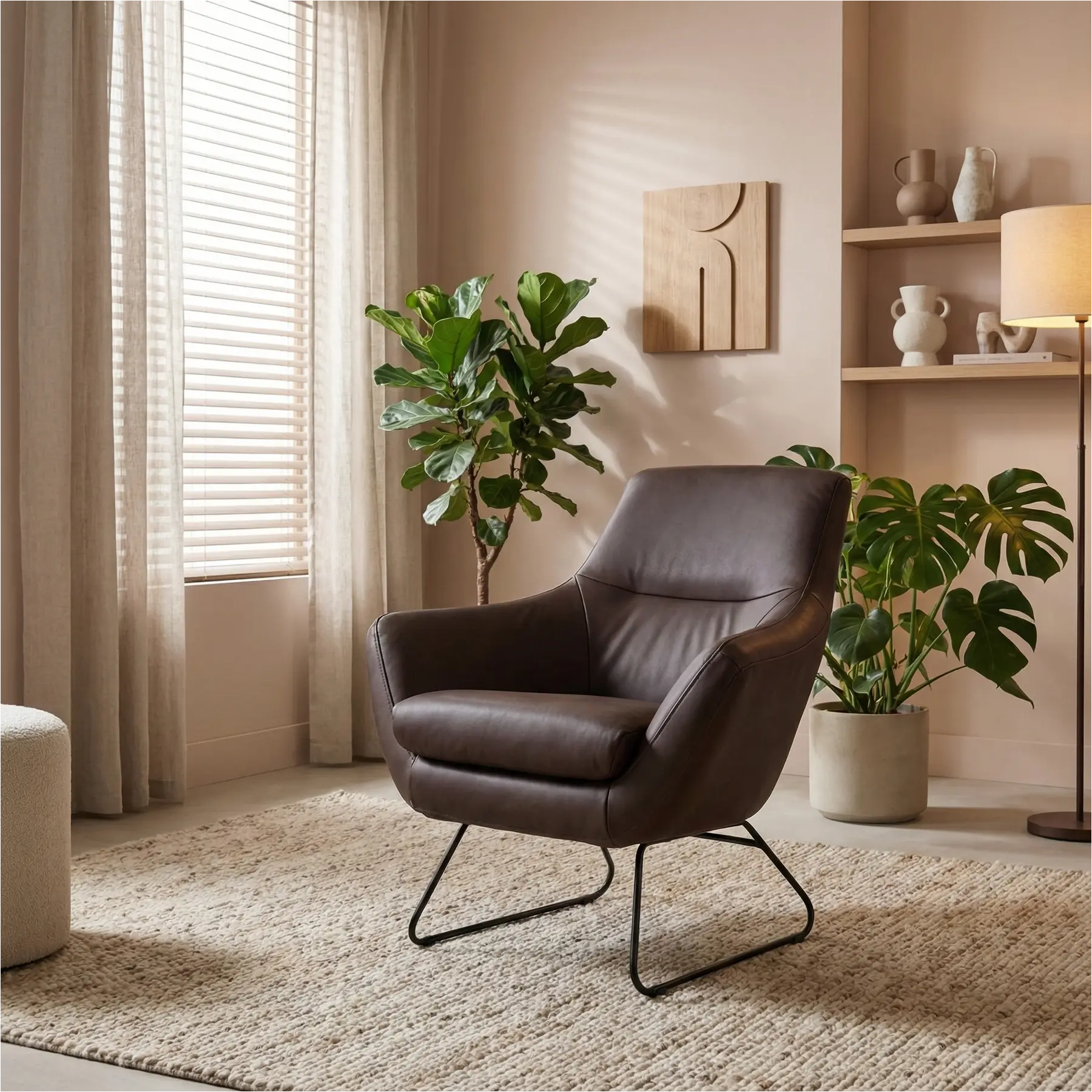 afbeelding van Leren fauteuil Fame - Rancho Brown (bruin)