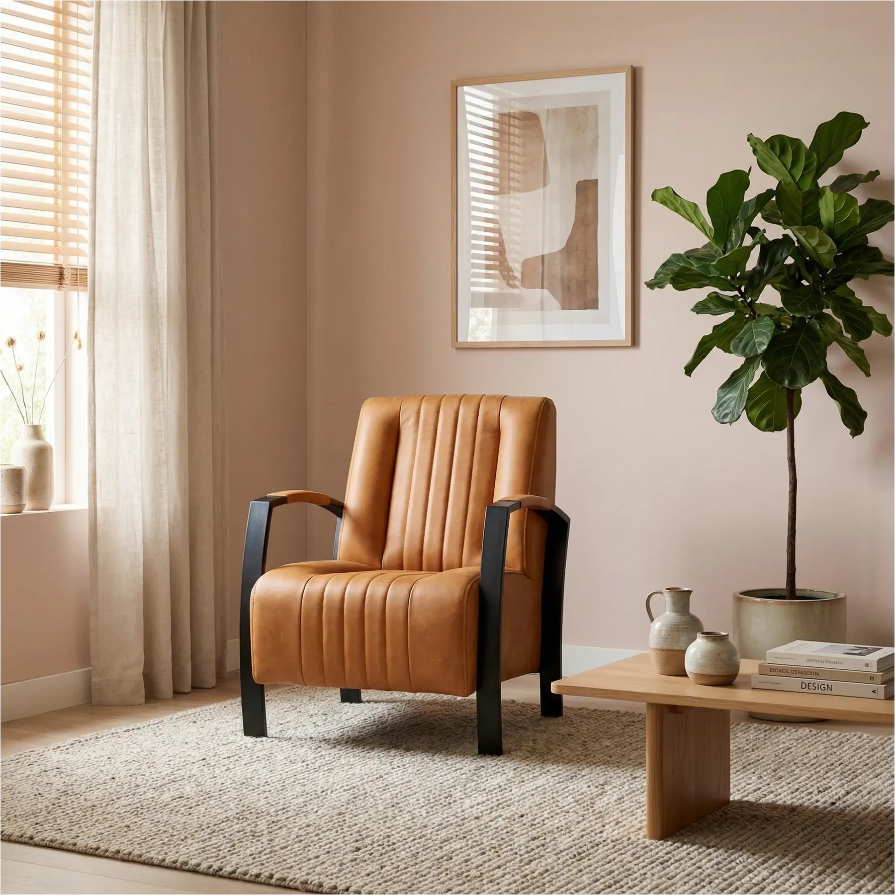 afbeelding van Leren fauteuil Glamour