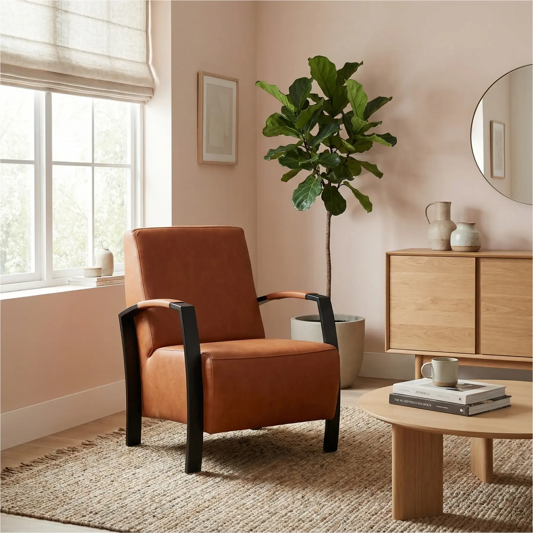 afbeelding van Leren fauteuil Glory - Rancho Cognac (cognac)