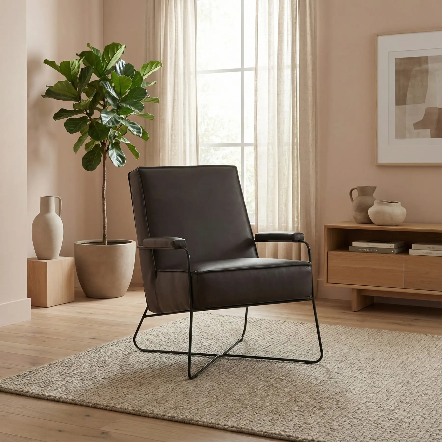 afbeelding van Leren fauteuil Hope - Granada Ebony (donkerbruin)