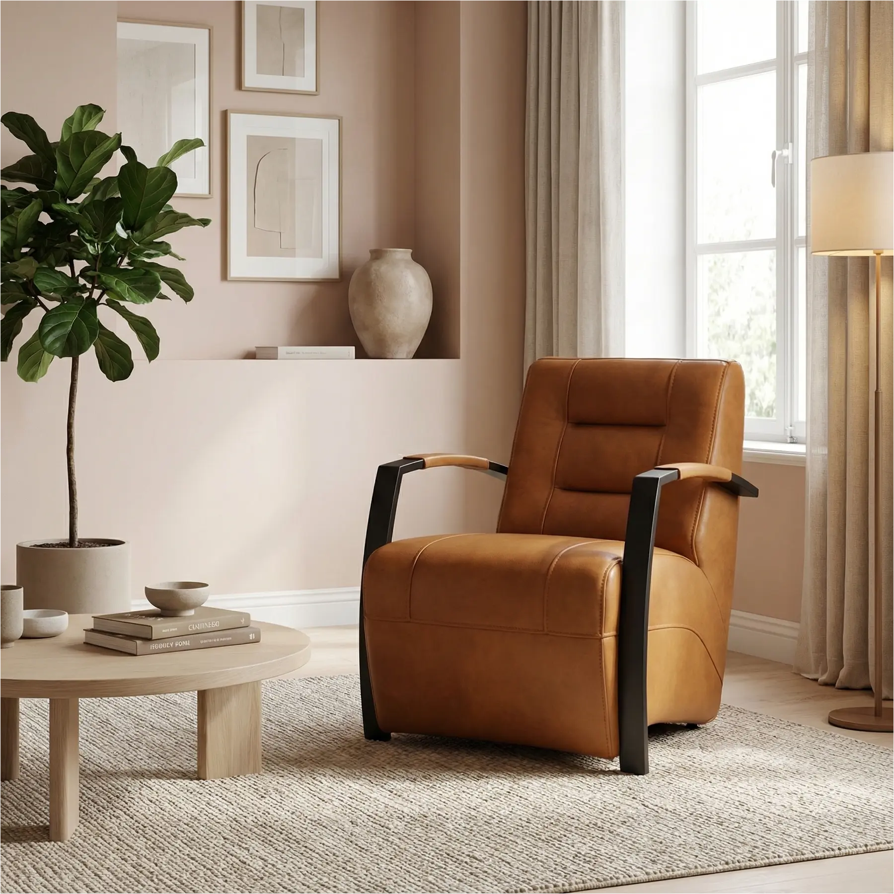 afbeelding van Leren fauteuil Magnificent