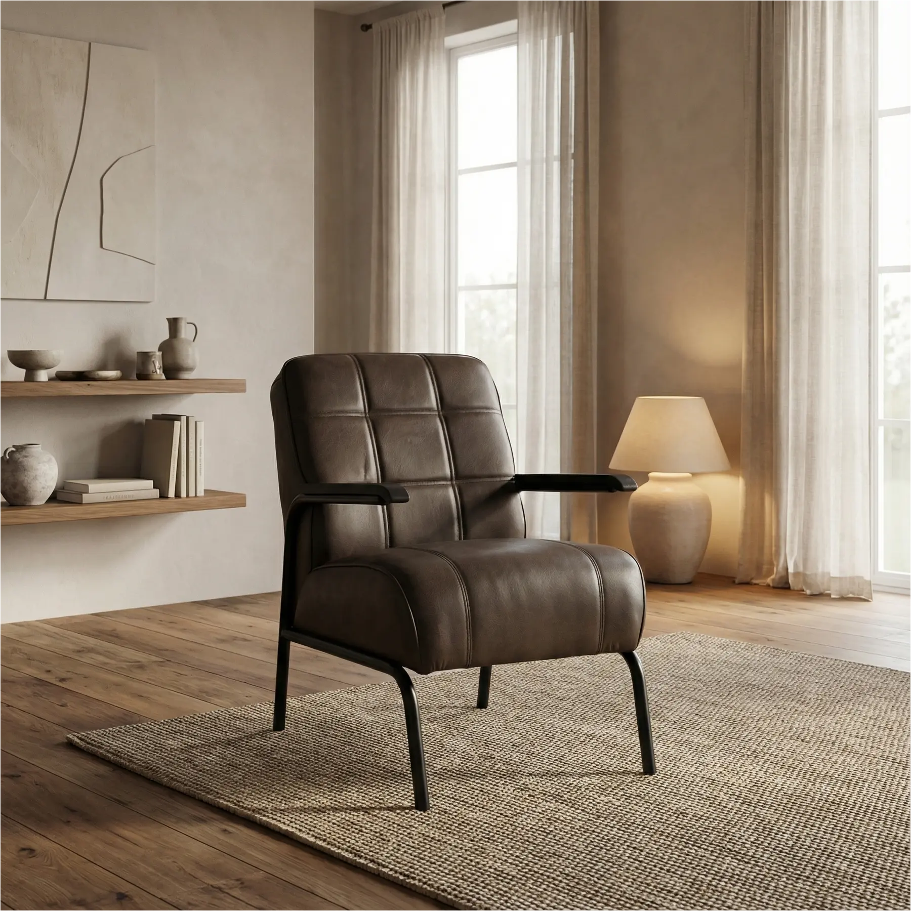 afbeelding van Leren fauteuil Ahead