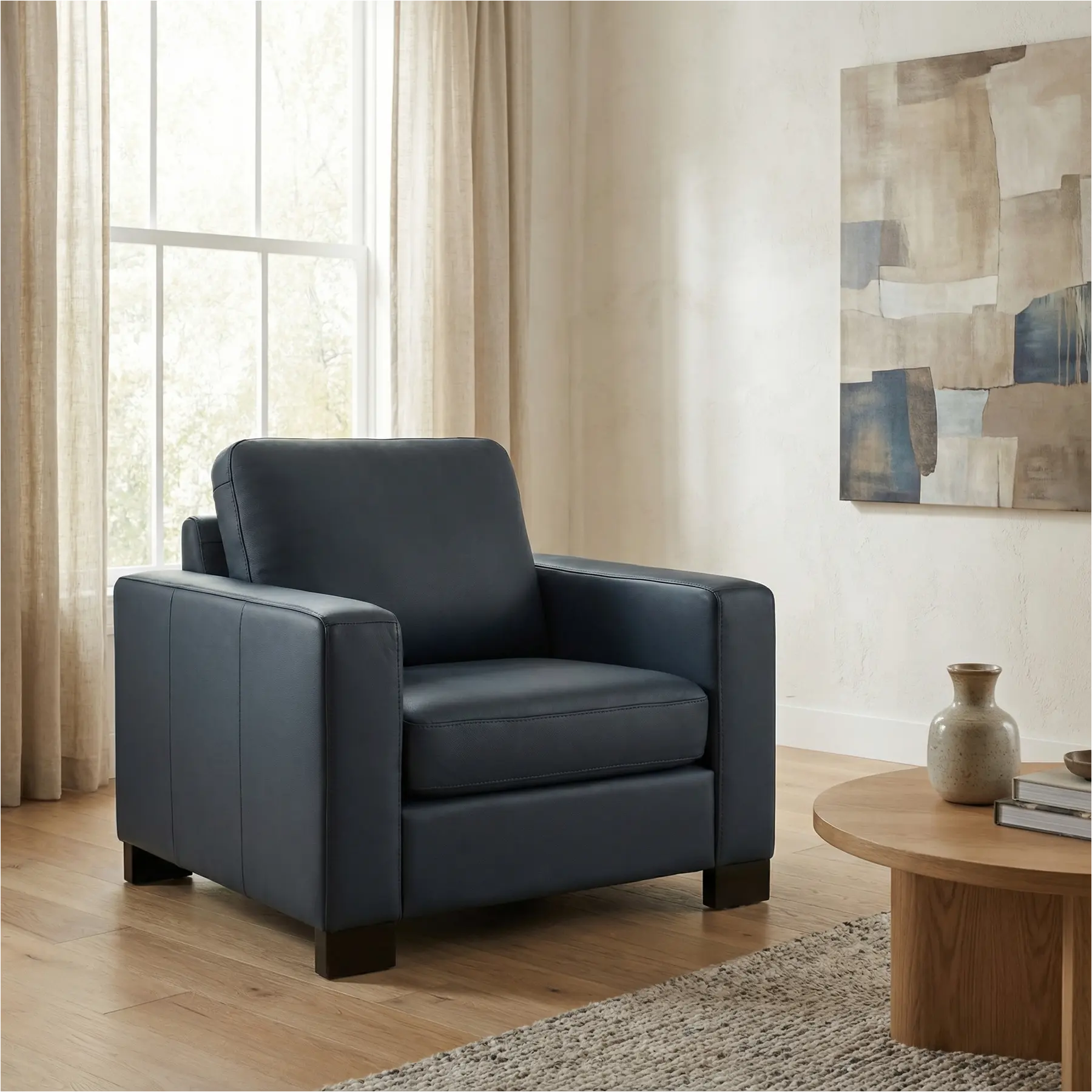 afbeelding van Leren fauteuil Energy