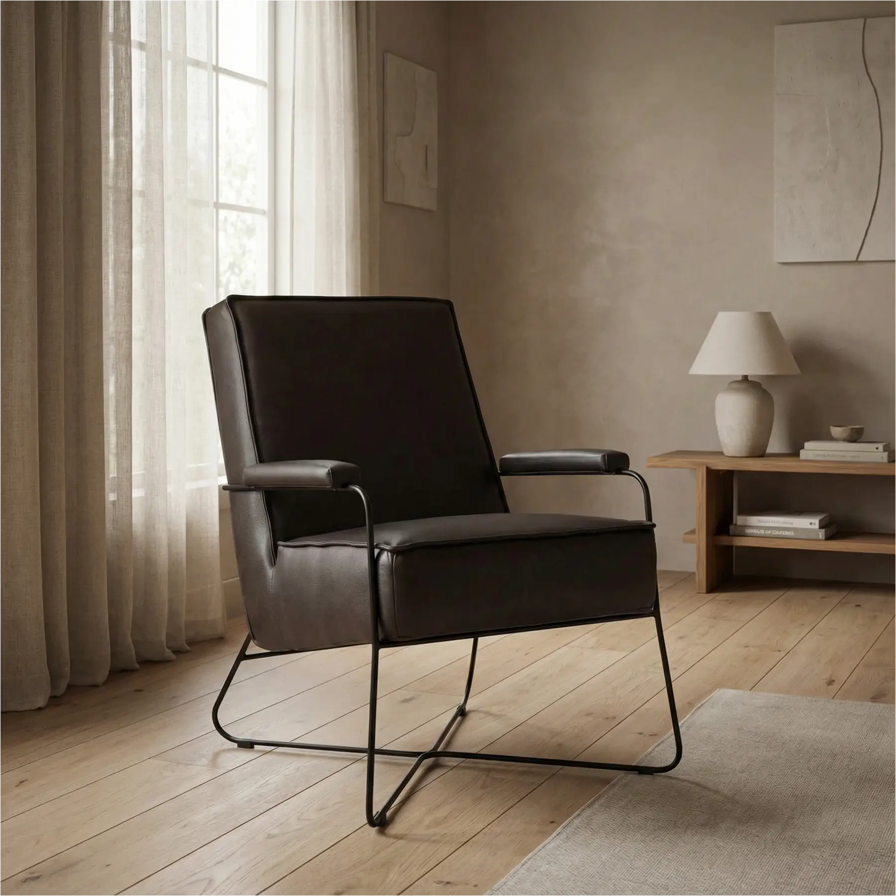 afbeelding van Leren fauteuil Hope - Granada Ebony (donkerbruin)
