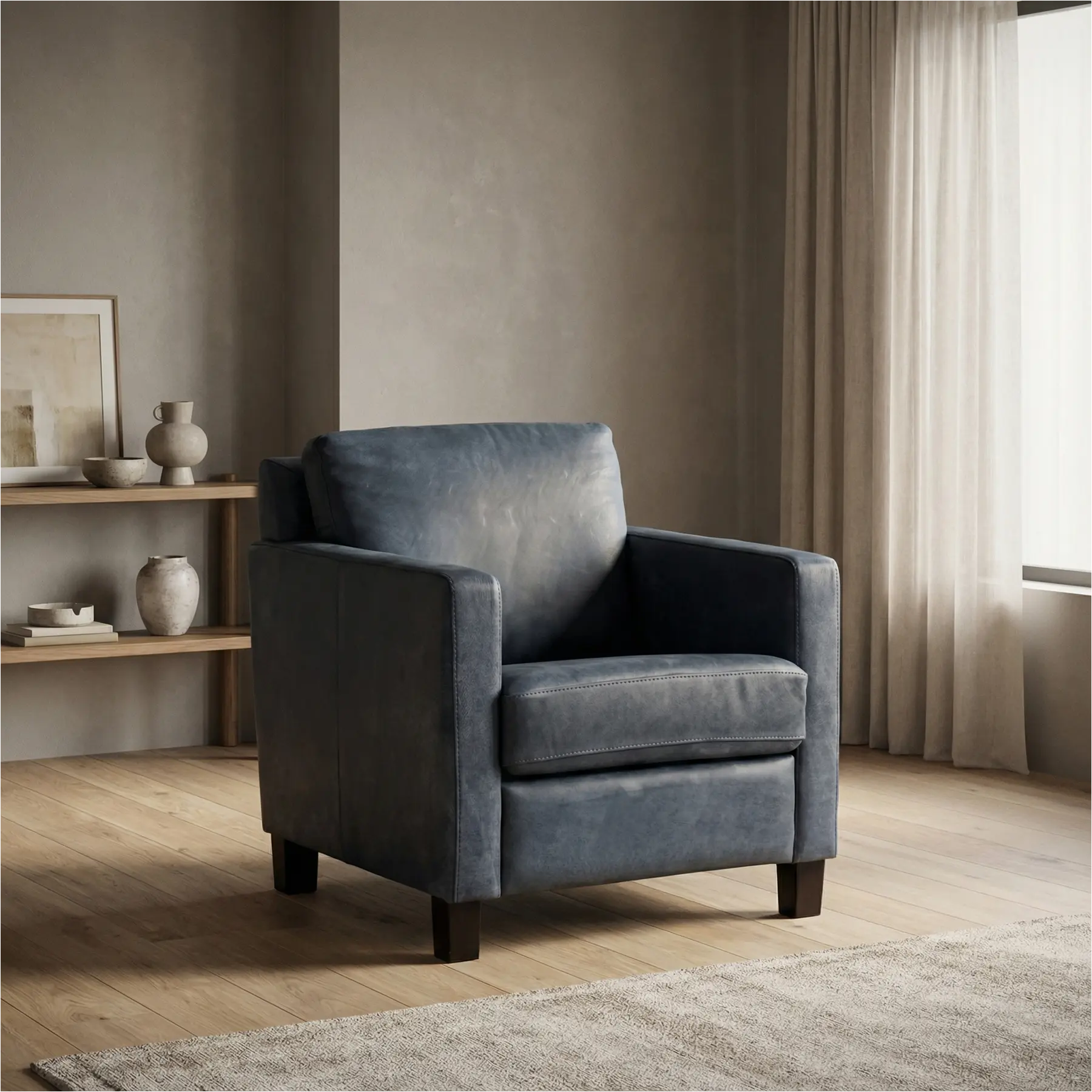afbeelding van Leren fauteuil Smart